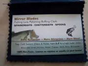 Mirror Blades Spinnerbait-Chatterbait-Spoon Blade Polishing/Buffing Cloth