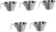Gatuida Pcs Gold Scoop for Jars Coffee Measuring Scoop Espresso Pitcher Latte Cup Frother Cup Set