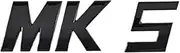 NPZPTFVFNR 3D ABS Letters MK5 MK6 MK7 MK7.5 Emblem Car Badge Sticker Fit for Volkswagen Fit for Golf Car Trunk Rear Sticker(MK5,Silver)