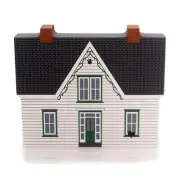 Cats Meow Village Silver Bush 1998 Wood Green Gable Series Retired 7-3