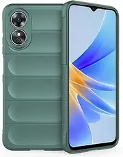 [YKNIUFLY] Cover for Oppo A17 Case, Soft TPU, Drop-Proof, Shock-Proof, Protective Cell Phone Cover for Oppo A17.(Dark Green)