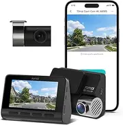 70mai True 4K Dash Cam A800S with Sony IMX415, Front and Rear, Built in GPS, Super Night Vision, 3'' IPS LCD, Parking Mode, ADAS, Loop Recording, iOS/Android App Control