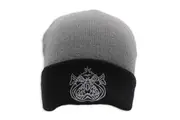 Ugly Fish Knit Beanie Headwear Hat #Grey / Black