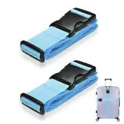 1/2/4 Luggage Strap, Adjustable 2m Long Travel Packing Belt Suitcase Baggage AU