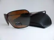 Serengeti Sunglasses SHELTON Matte Chocolate Brown - POLARISED Drivers Gold Lens