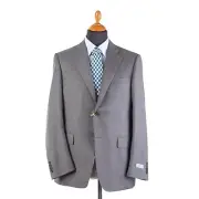 NWT CANALI Two Piece Suit Grey Glen Paid Blue Stripes EU:50 R 6 / 48 US:40 MIXED