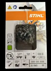 Stihl 26RM3 68 MS250 MS251 Saw Chain 18" Rapid Micro .325 .63 3689 005 0068