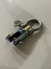 EDC Titanium Ti Tuning Fork Swivel Connector Kit for Keychain Wallet Chain, Blue