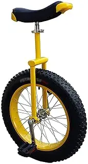 Single Wheel Child Adult Unicycle for Cycling Outdoor Sports Fitness Exercise, Adjustable Outdoor Unicycle 20 Inch (Color : A, Size : 20Inch) Durable TDF