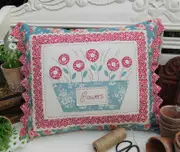 Quilting Sewing Cushion Pattern The Flower Pot Rivendale Collection