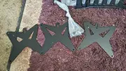 x3 Custom Motorcycle Metal Number Plate Holders #10