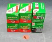 6 ROLLS NOS MIXED BAG FUJIFILM 36 EXPOSURE, 35MM COLOR PRINT FILM 2005/1999/96