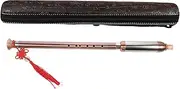 ibasenice Leather Case Traditional Portable Folk Instrument -resistant Case Plated