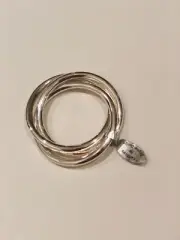 Set of 12 Briefing Switzerland Tri-Ring Silver Napkin Holder from Barneys NY