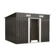 Livsip Garden Shed Outdoor Storage Sheds 2.38x1.31M Workshop Cabin Metal House