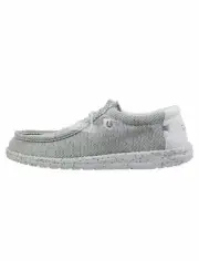 Hey Dude Men's Wally Sox - Stone White | Men’s Shoes | Men's Slip on Loafers |13