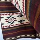 Terra Natural Design Throw Blanket Aztec Southwestern 43" By 63"