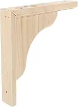 MAGICLULU Wooden Triangular Wall Bracket Easy Installation Decorative Shelf Support Solid Wood Design for Decor Triangle Shelf Bracket for Wall Mounting
