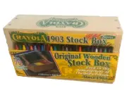 Crayola 1903 Wooden Stock Box 72 Crayons With Crate Sealed & Unopened