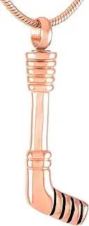 DOTUIARG Hockey Sticks Shape Cremation Urn Pendant Necklace Hold Human Ashes Keepsake Memorial Urn Jewelry for Women and Men