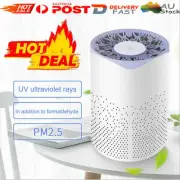Air Purifier HEPA Filter Portable LED UV Sterilize Odor Dust FreshenerGVemover R