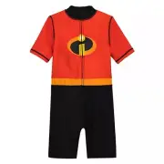 Disney Store Incredibles Wetsuit for Kids Swimsuit Rashguard Boy Summer Swimwear