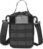 ATBP Tactical Soft Cooler Sholder Bag for Militray Backpack 6 Cans Insulated Cooler Molle Pouch for Picnic, Beach, Work, Trip, Camping