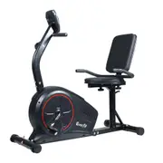 Magnetic Recumbent Exercise Bike Fitness Trainer Home Gym Equipment Black