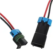 BESTYASH 2pcs Pin Automotive Electrical Connector Plug Kit with Flexible Wire for Car Truck Motorcycle and Applications Reliable Wiring