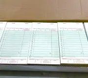 NCCO Green Carbonless GuestChecks 1-Part (50 Pads, 50 Checks PerPad) 2500 Checks