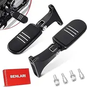 Benlari Passenger Foot Pegs, Passenger Mini Footboard Footpegs Fit for Harley Davidson Touring Road King Electra Glide Road Glide Street Glide 1993-2024 (Black)