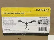 STARTECH.COM DESK MOUNT ARTICULATING DUAL MONITOR ARM HEIGHT CABLE ADJ ARMDUAL