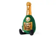 Punchkins Bubbles Over Troubles Champagne Bottle Plush Stuffed Soft Toy 22cm