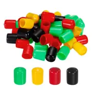 100pcs 15mm Rubber End Caps Cover Assortment PVC Vinyl Screw Thread Protector