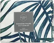 Ardor Boudoir Paradise Palms Quilt Cover Set, Queen