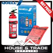 Quell Fire Safety Kit Small Home Extinguisher And Fire Blanket 130638