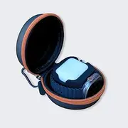 Portable Travel Case with Silicon Charging Stand, Compatible with Apple Watch Series Ultra/8/7/SE/6/5/4/3/2/1 (38mm-49mm) + AirPod (Gen 2/1), Case: PU Colour: Grey