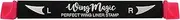 [BYS] Perfect Wing Liner Stamp Wing Magic - Nail the perfect wing shape time saving easy to use tool creates a flawless sharp wing within seconds eyeliner eye makeup,Medium