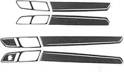 ATATNK Compatible for VW Passat Nms B7 2012-2019Car Accessories Carbon Fiber Interior Door Handle Panel Cover Trim Sticker Modification(Piano Black1)