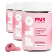 O Positiv FLO PMS Gummies for Women 30 Servings Pack of 3 - Proactive PMS Rel...