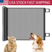 Pets Dog Cat Baby Safety Gate Mesh Fence Portable Guard Net Stairs Doors