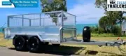SUPERIOR TRAILERS 10x5 Galvanised Caged Tandem Box Trailer 3200kg ATM 500mm Side