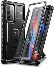 Dexnor for Samsung Note 20 Ultra Case, [Built in Screen Protector and Kickstand] Heavy Duty Military Grade Protection Shockproof Protective Cover for Samsung Note 20 Ultra - Black