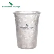 Titanium Cup Lightweight Coffee Beer Tea Cup 350ml Water Mug for Outdoor Camping