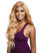 MANE CONCEPT BROWN SUGAR HUMAN HAIR MIX WHOLE LACE WIG - BSI406 OLEANDER