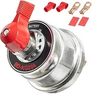 Battery Disconnect Switch, 300A DC12V-24V Master Battery Power Cut Isolator Kill Switch