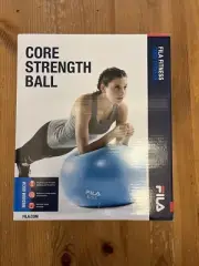 NEW - Fila Core Strength Ball - Medium 65CM - Includes Pump - Blue, Exercise