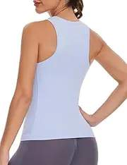 [MathCat] Workout Tank Tops for Women Racerback Tank Tops Seamless Gym Tops Sleeveless Athletic Yoga Running Shirts