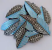 Bulk Pack of 15 (5 Sets) Vortex Dart Flights - Harrows Vortex - Black and Blue