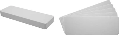 (30) 7" Record Shelf Index Divider Cards - 3"x8-1/2" White Standard 30mil Thick